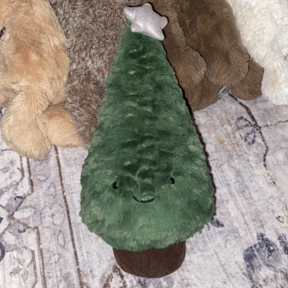 Jellycat Amuseable Blue Spruce 11-12” Christmas Tree Small  Silver Star